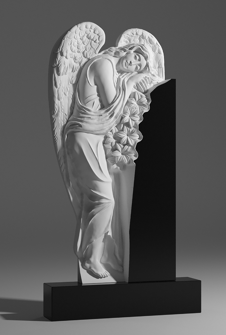 Памятник резной — ангел 20